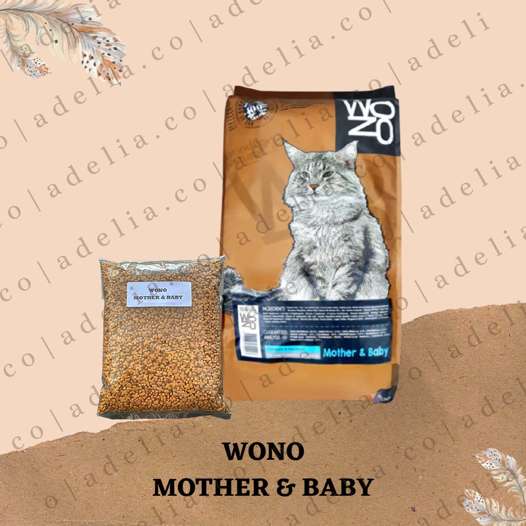 Wono Mother & Baby/Hair & Skin Cat Dry Food Premium 1kg (REPACK) Shopee Malaysia