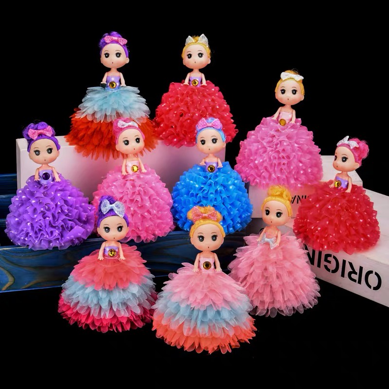Public Mainan Kanak-kanak Flash Portable Lantern Light Barbie Doll ...