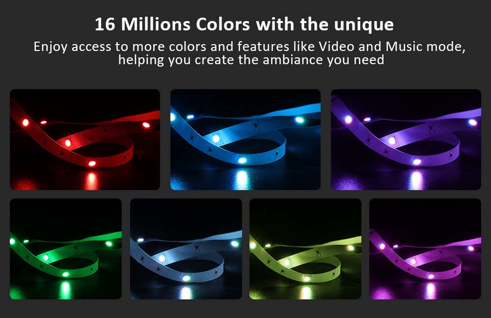 TV PC Backlight LED Strip Lights For HDMI Devices USB Tape Screen Color ...