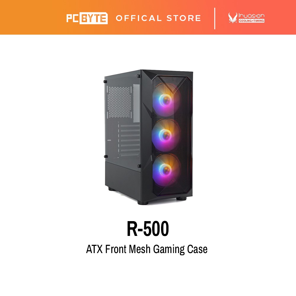 Invasion R500 ATX Casing with 4 RGB Fan | Shopee Malaysia