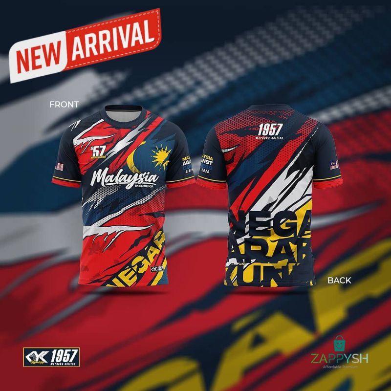 [READY STOCK] LIMITED EDT.T-Shirt Sublimation Merdeka Edition Regular ...