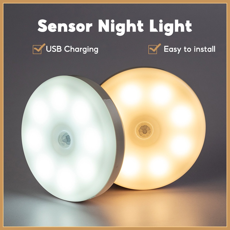Motion Sensor Light, Wall Closet LED Night Light, Smart Body Induction ...