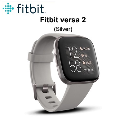 Smartwatch Monitor Fitbit Versa Stone Mist Grey Fitbit Versa Smart