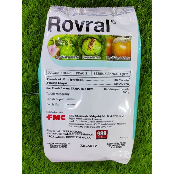 ROVRAL 500G FMC RACUN KULAT / IPRODIONE / RHIZOCTONIA SOLANI | Shopee ...