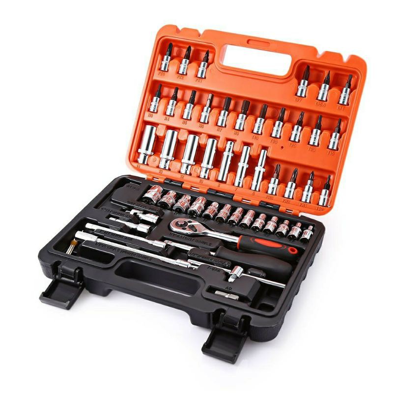 CR-V 53 pcs Ratchet Box Socket Set Box Set Spanner Set Wrench Set Tools ...