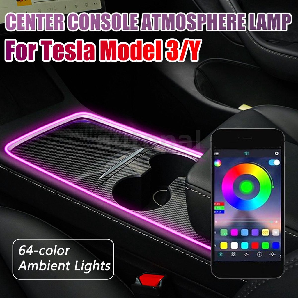 For Tesla Model Y Model 3 Neon Light Tubes RGB Interior LED Strip