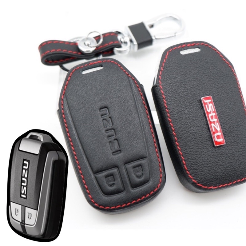 ISUZU D-max Mu X 1.9/3.0 Remote Key Leather Case (2012-2018) Genuine ...