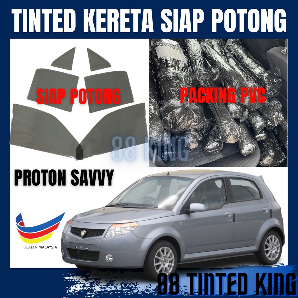 Tinted Kereta Proton Savvy 4 Pintu Siap Potong / Car Tinted Savvy 4 ...