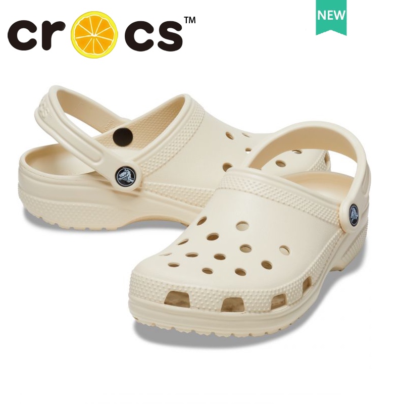 croc original 100% Classic Clog bone color Beach Sandals Lightweight ...