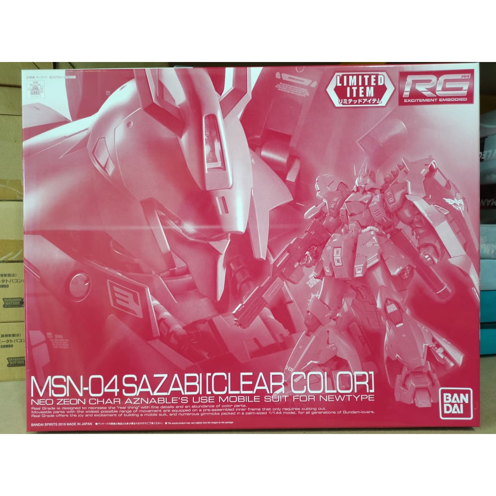 BANDAI RG 1/144 MSN-04 SAZABI (CLEAR COLOR) | Shopee Malaysia