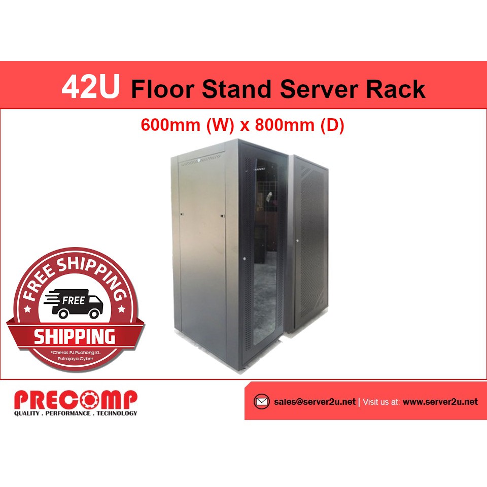 [FREE SHIPPING WITHIN KLANG VALLEY] GrowV 42U Server Floor Stand Rack ...