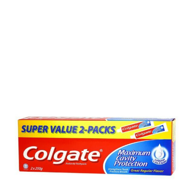 Colgate toothpaste maximum cavity protection (2 x 225/250gm) | Shopee ...