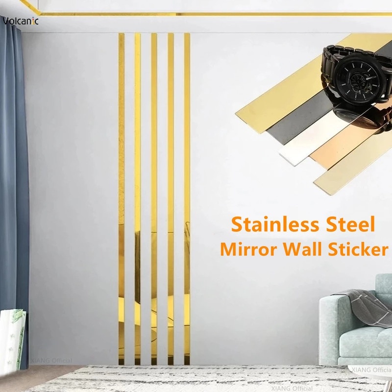 5m Gold Background Wall Ceiling Edge Strip Living Room Stainless Steel