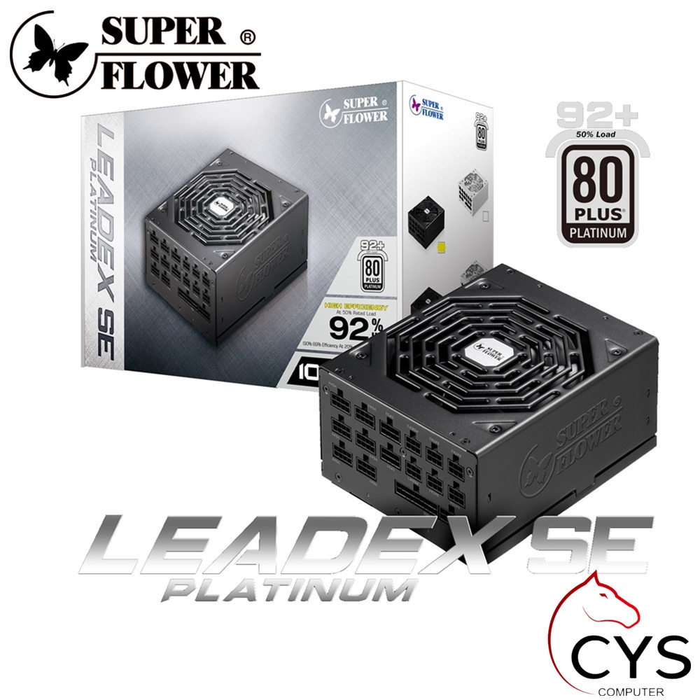SUPER FLOWER LEADEX SE PLATINUM 1000W 80PLUS PLATINUM FULL MODULAR ...