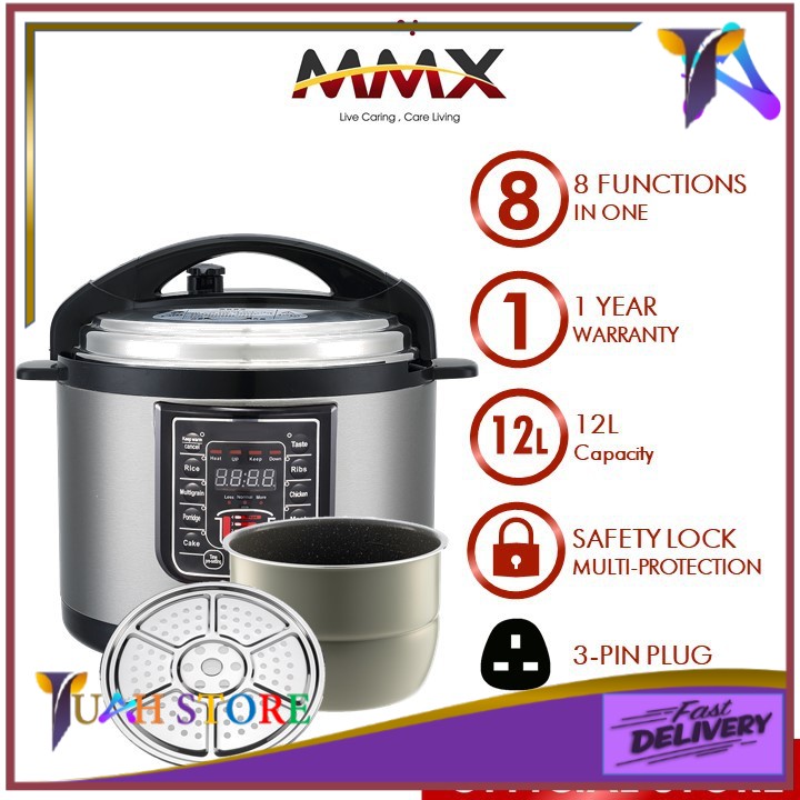 Mmx ewant discount pressure cooker 12l