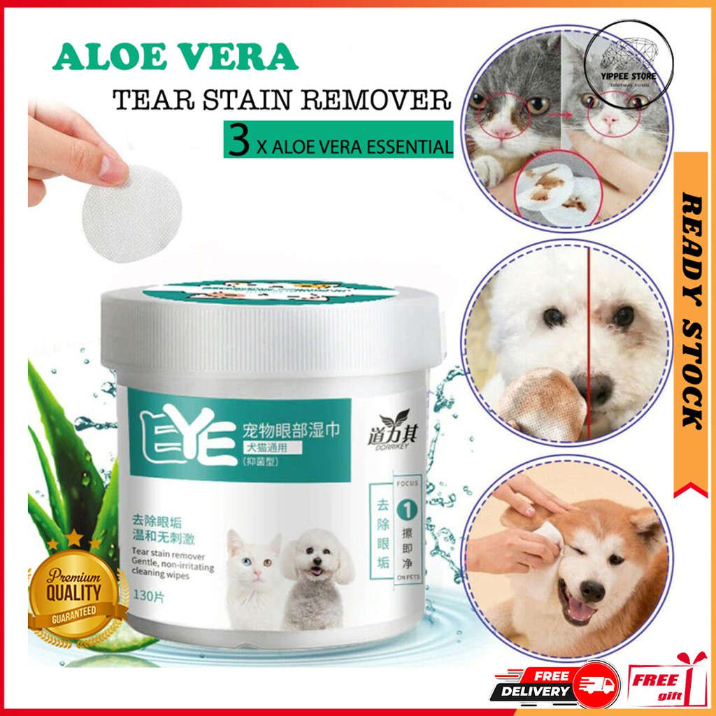 💥Harga Borong 💥 YIPPEE Pet Wipes Dogs Cats Eye Grooming /Tear Stain ...