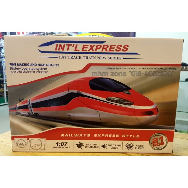 1:87 railways express style train set battery operated | Shopee Malaysia