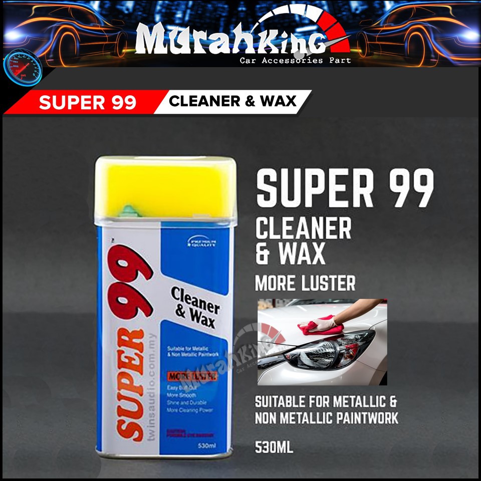 Super 99 Luster Cleaner Wax Polish Car 530ml cleaner Shopee Malaysia