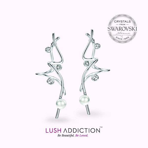 LUSH ADDICTION Allure Earrings | Crystals from Swarovski® | Shopee Malaysia