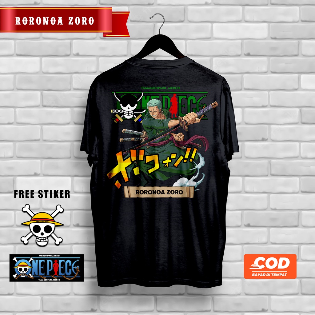 Roronoa ZORO ONE PIECE TAMAGON PARK MERCHANDISE T-SHIRT | Shopee Malaysia