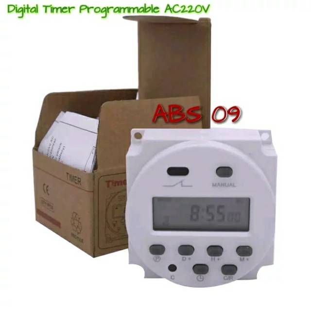 Digital Timer switch relay automatic switch on off tool light electric