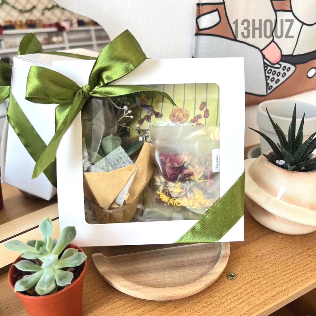 Flower Tea Cactus Gift Set/Succulent Gift Set/ Birthday Gift/Teacher's ...