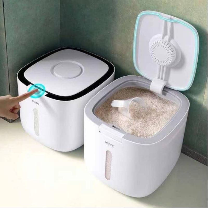 🔥READY STOCK🔥 ECOCO Rice Storage Container Box / 5kg /Insect | Shopee ...