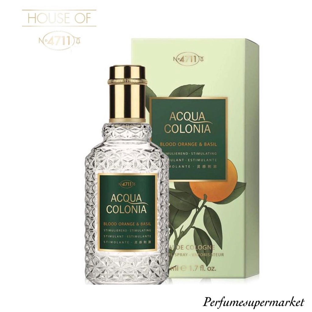 4711 Acqua Colonia Blood Orange & Basil Eau de Cologne (EdC) 50ml for ...