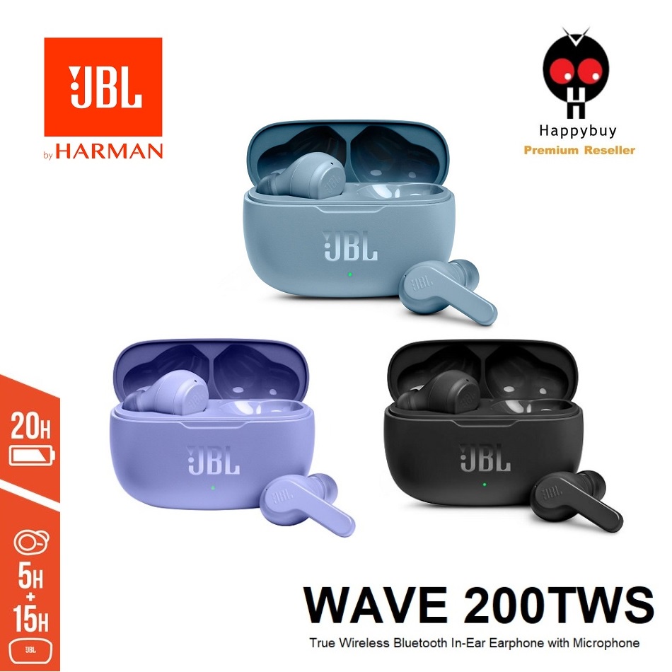 JBL WAVE 200 TWS Bluetooth 5.0 True Wireless Earbuds with Built in Microphone Touch Control