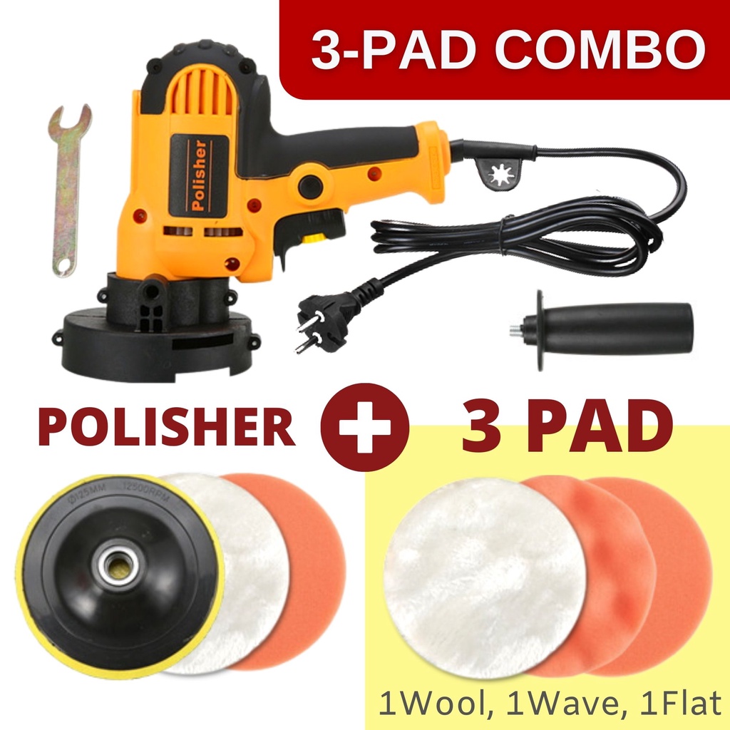 DWE6401 Car Polisher 125mm 5 inch 700W Polishing Machine Buffing Waxing ...
