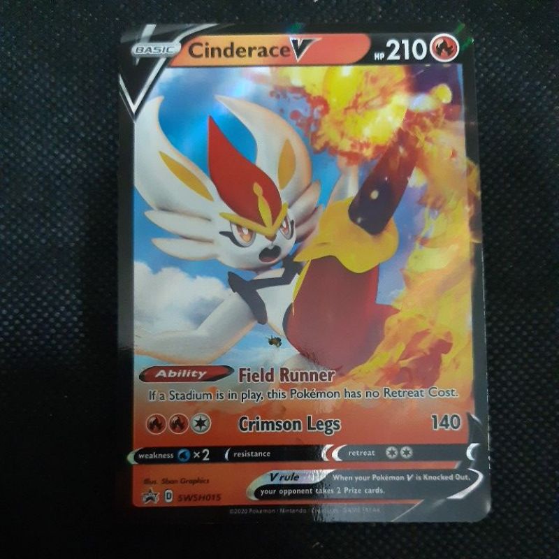 cinderace v pokemon card value Cinderace V Full Art - 178/192 - Rebel Clash main image 0