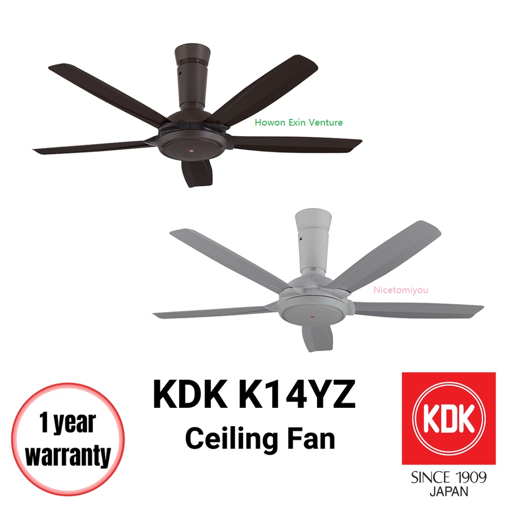 KDK K14YZ PBR / GY Z Series 56'' KDK New Design Remote Control Ceiling
