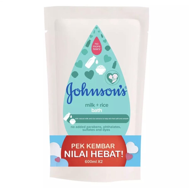 Johnson's Baby Bath Refill Pack 600ml ( 2 Pack ) Shopee Malaysia