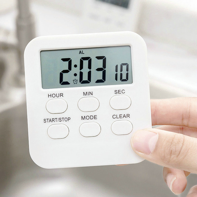 Student Learning Mute Timer Countdown Electronic Alarm Clock Kitchen ...