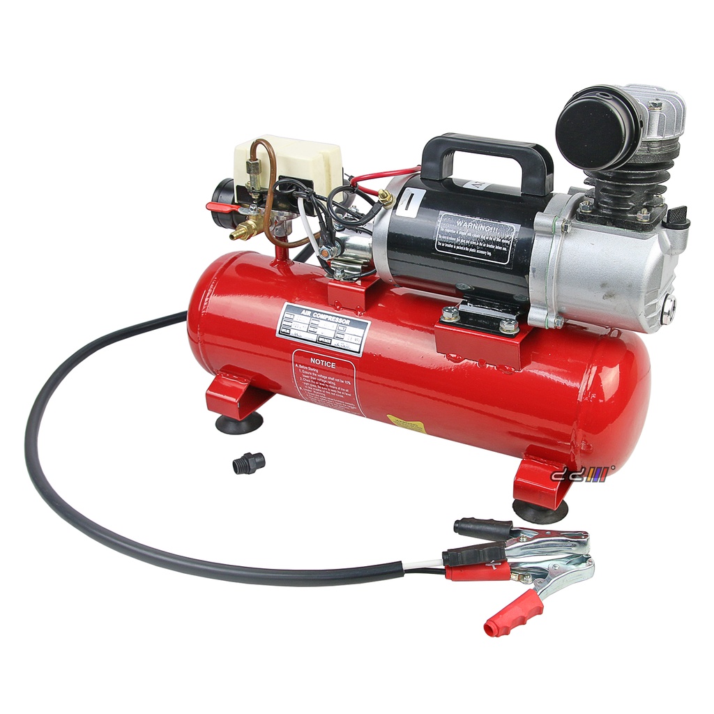 [READY STOCK] 12V 450W Air Compressor 8L Receiver Tank 120L/min Oil