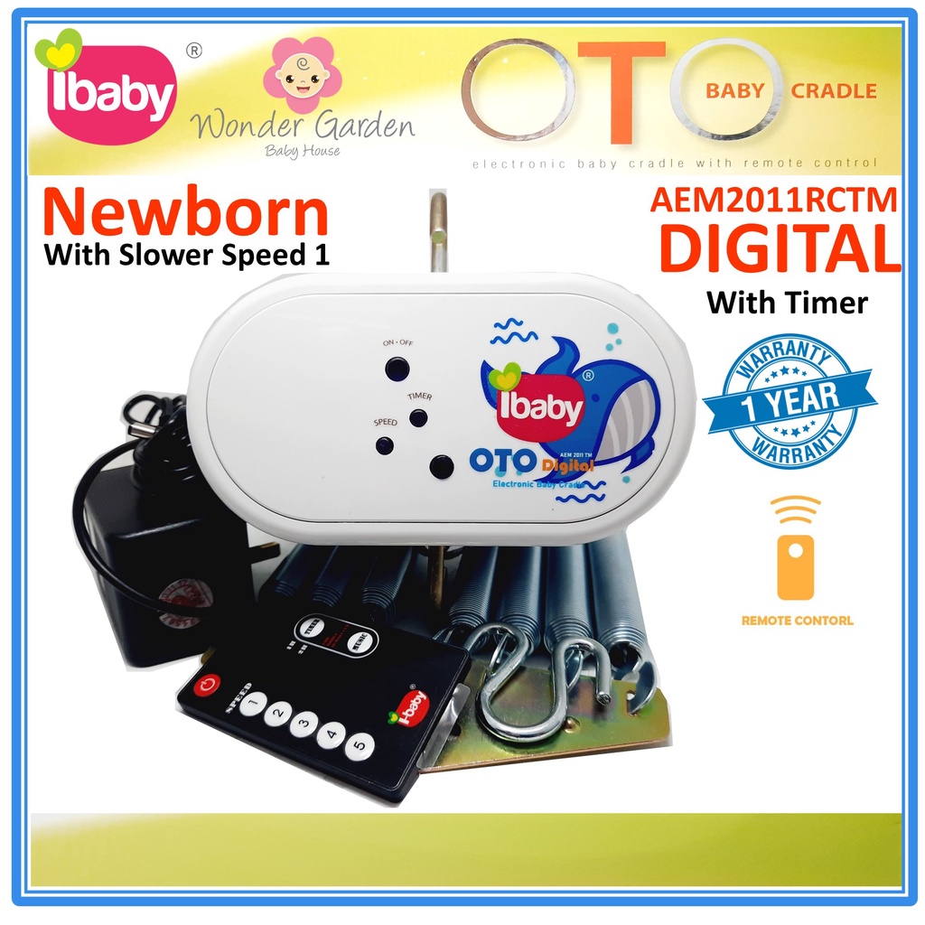 I-Baby OTO Remote Control Baby Cradle Motor (AEM2011RCTM Digital ...