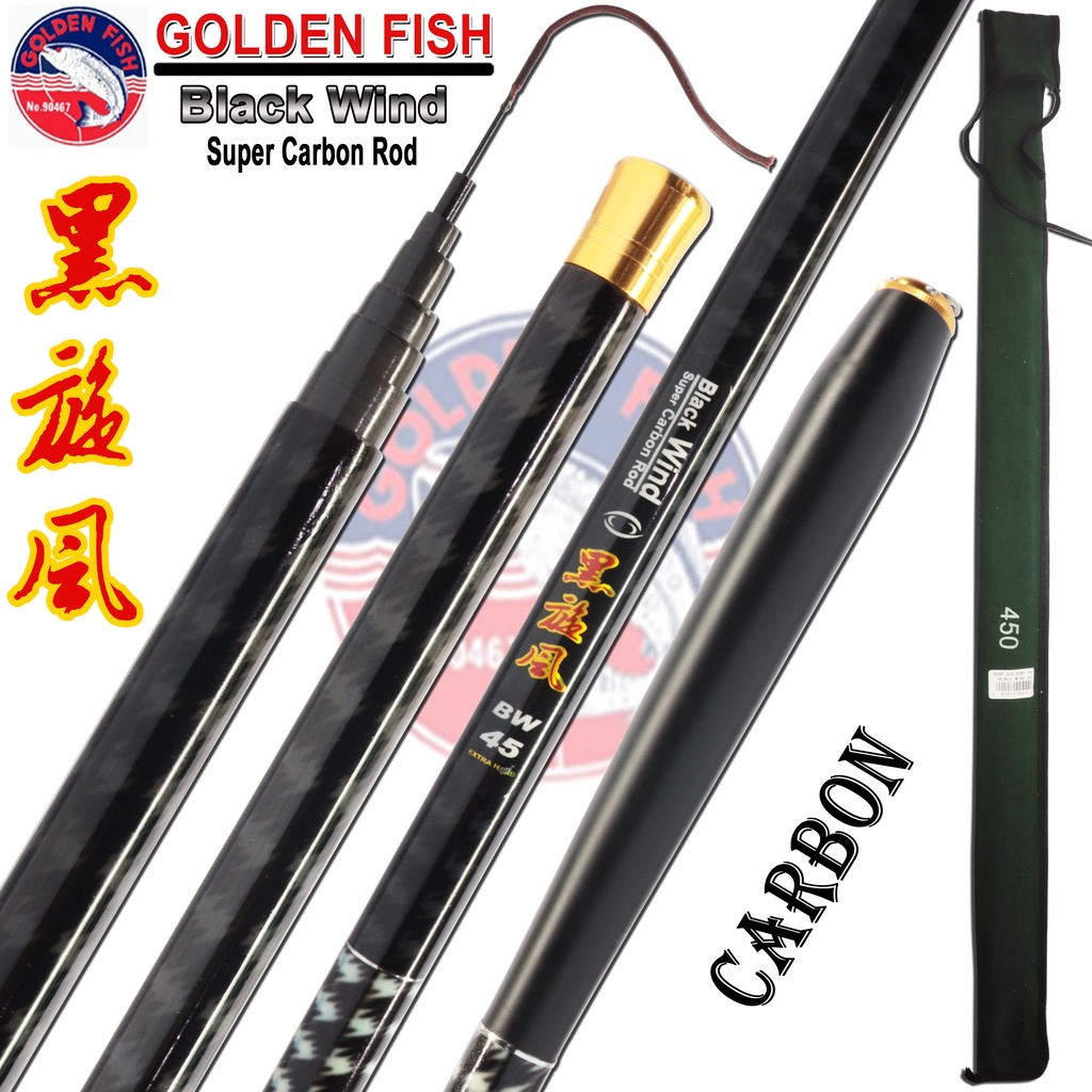 Goldenfish BLACK WIND CARBON TEGEK ROD | Shopee Malaysia