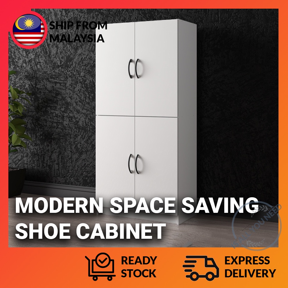 Rak Kasut Shoe Cabinet With Door Shoe Rack Cabinet Space Saving 160cm ...