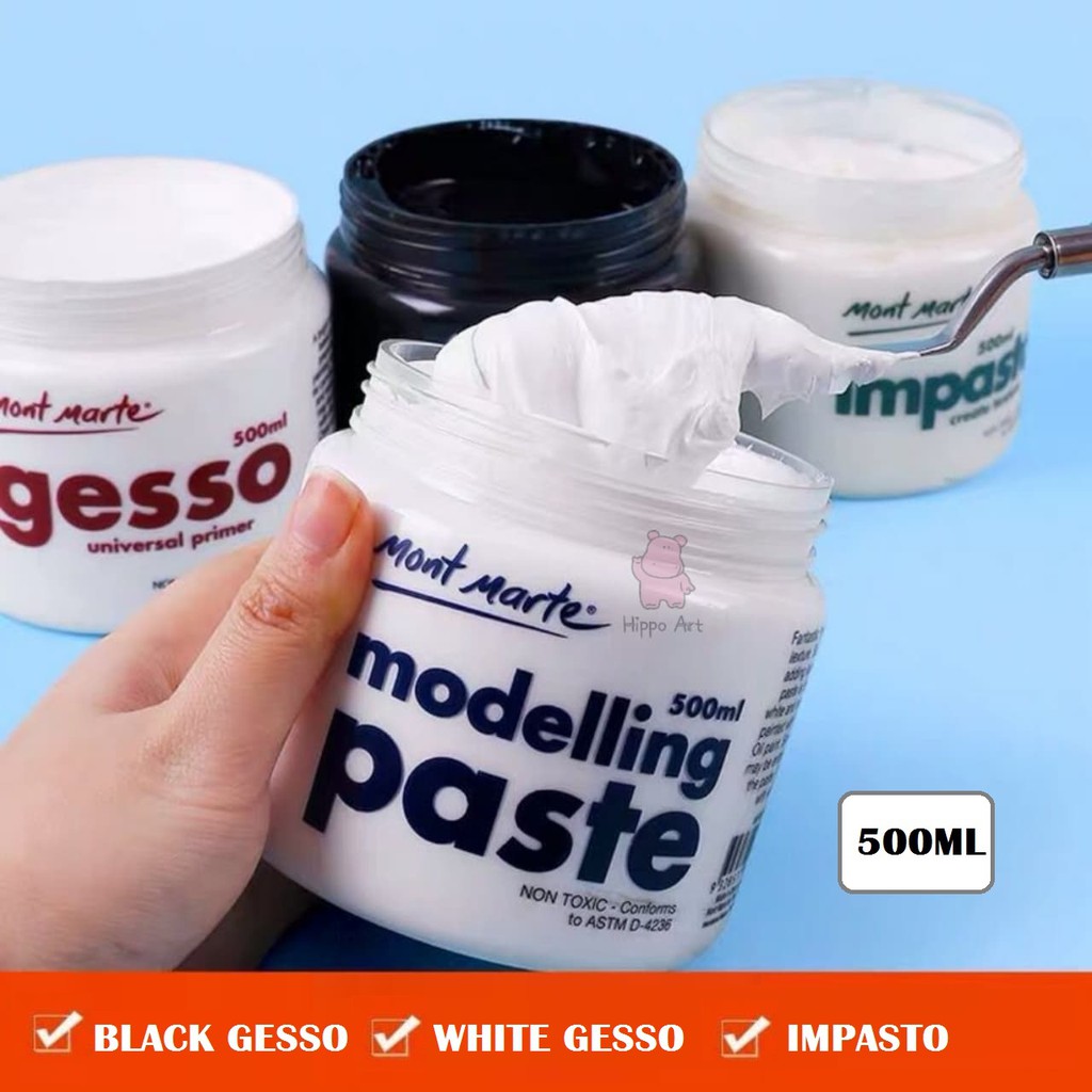 Acrylic Gesso (White) Water Base Non-Toxic Universal Gesso