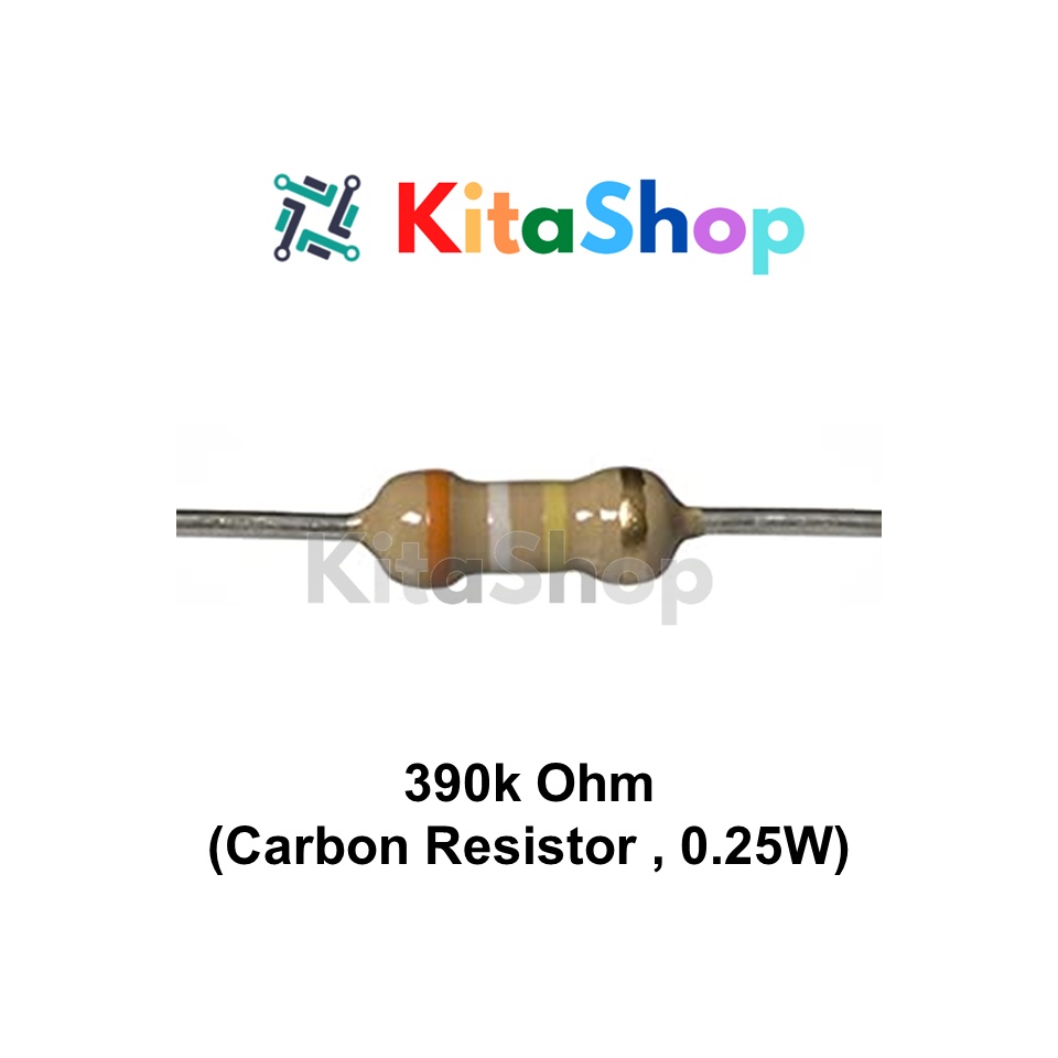 390k Ohm (Carbon Resistor, 0.25W) | Shopee Malaysia