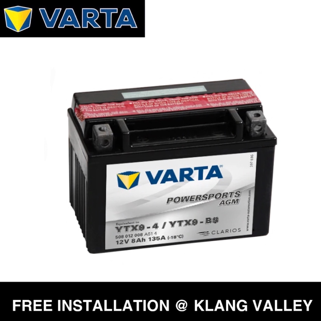 Batterie Varta YTX9-4 YTX9-BS 508012008