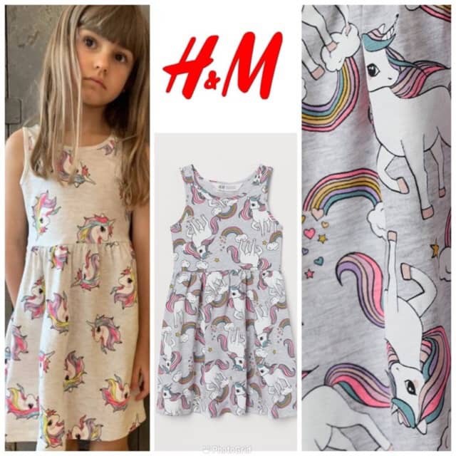 H&m girls hotsell unicorn dress