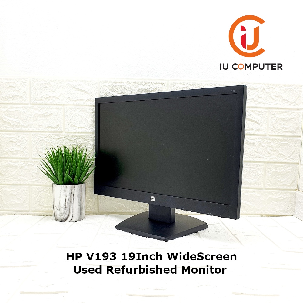 HP V193 19 INCH WIDESCREEN LED BACKLIGHT USED REFURBISHED MONITOR ...