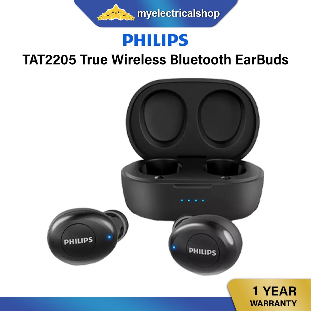 Philips TAT2205 In-ear TWS headphones IPX4 Bluetooth 5.1 Smart Charging ...