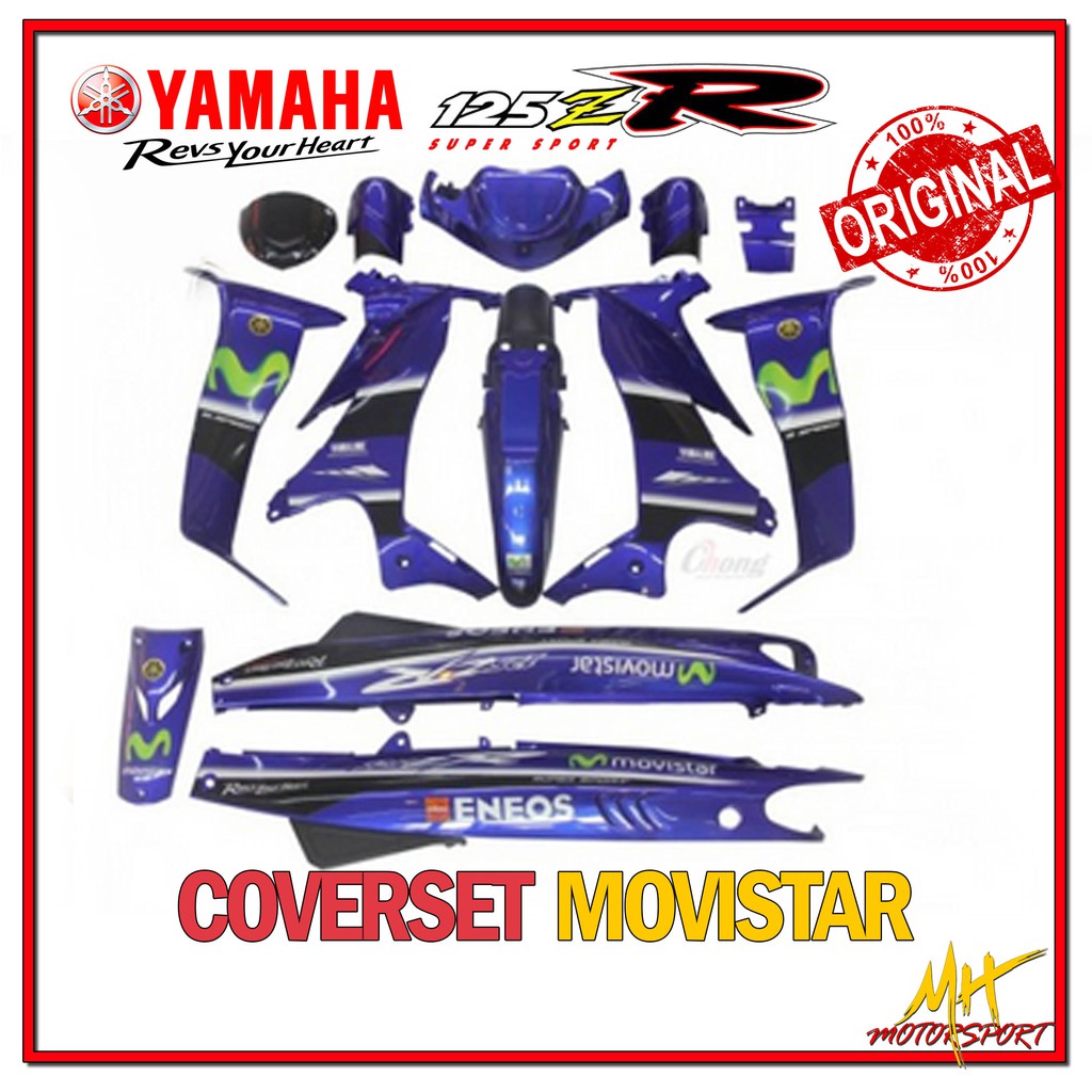 Yamaha Z Zr Coverset Movistar Original Hong Leong Yamaha Hly Y Z Murah Ready Stock