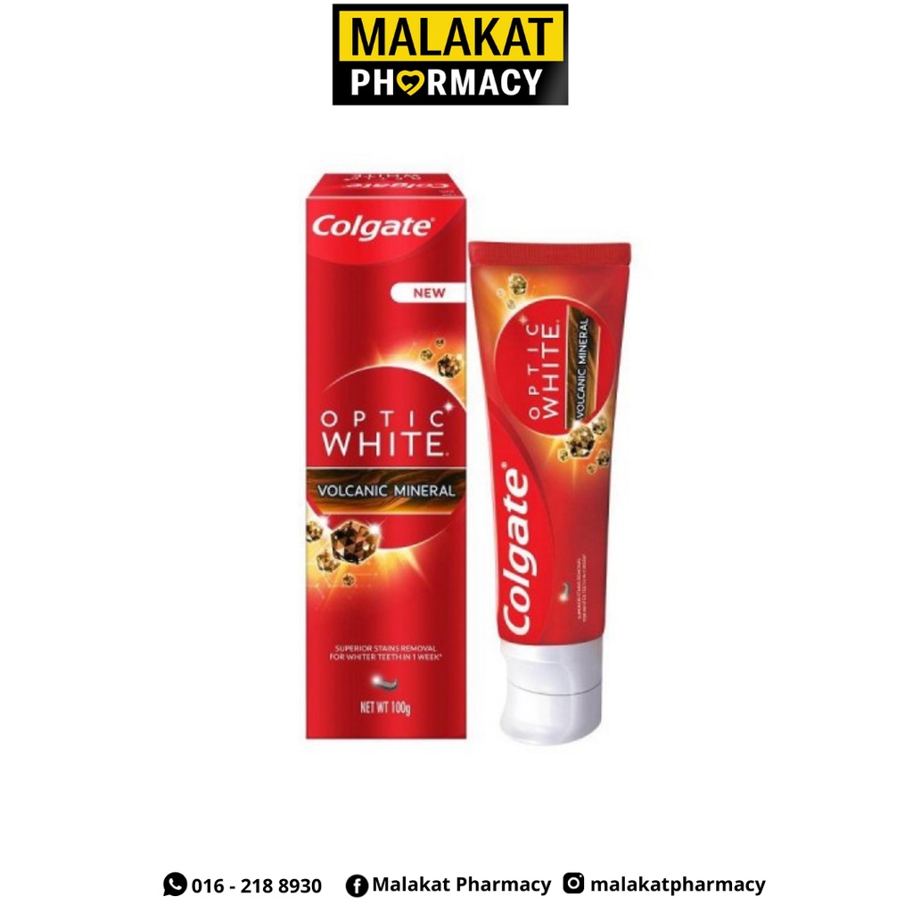 Colgate Optic White Volcano Minerals 100g | Shopee Malaysia