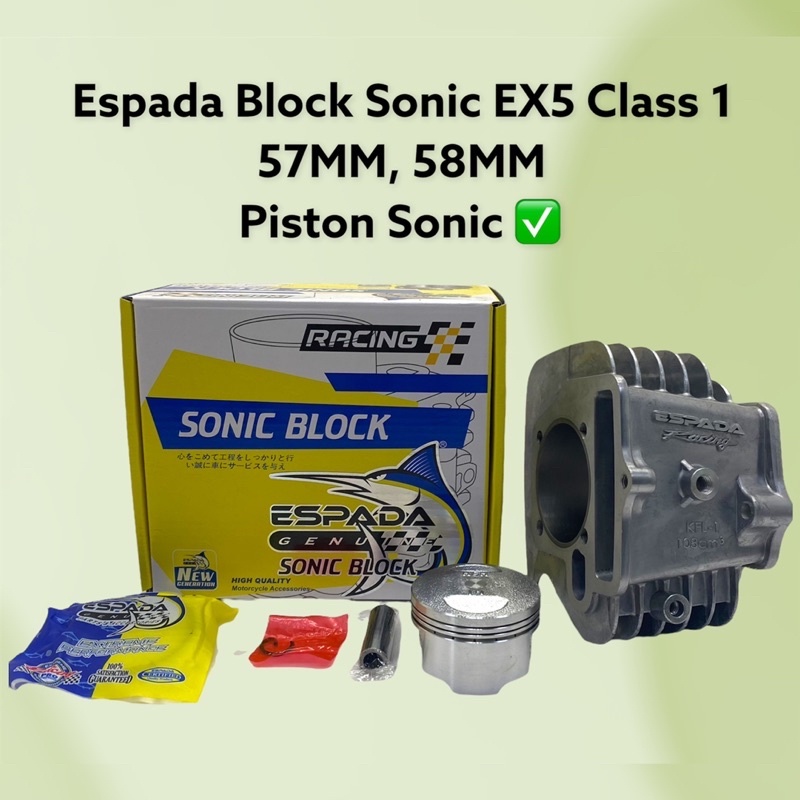 Espada Block Sonic EX5 Class 1 57MM,58MM 100% Original Espada Racing ...