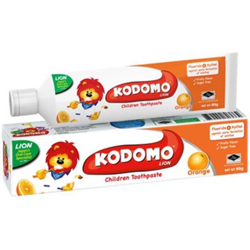 Kodomo Lion Toothpaste 80g ( Apple / Strawberry / Grape / Orange ) Ubat gigi kanak-kanak