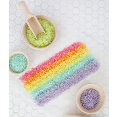 300g Pastel Rainbow Colored Rice Sensory Bin Filler/Easter/Montessori ...