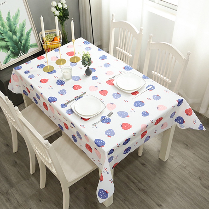 Kakideco Murah Pvc Table Cloth Water Proof ⭐ Table Cover Kain Meja 